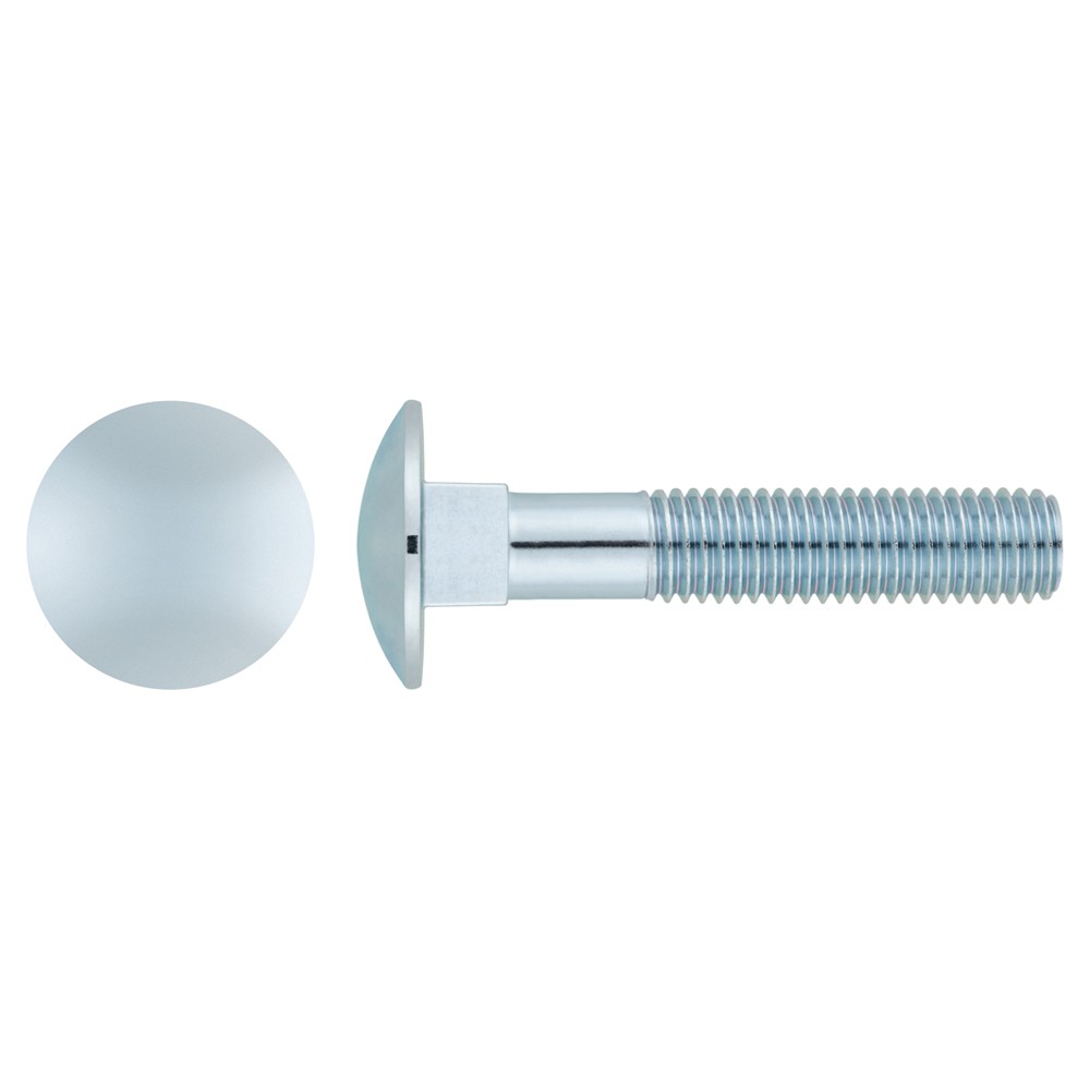 DIN 603 8.8 ~ ISO 8677, Tornillo carrocero con cabeza redonda y cuello cuadrado, acabado zincado y calidad 8.8